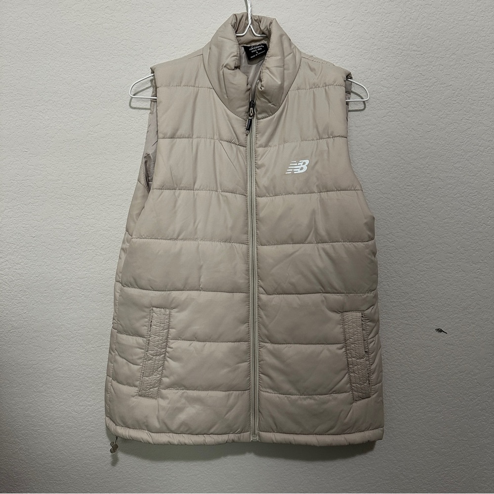 New Balance Beige Puffer Vest